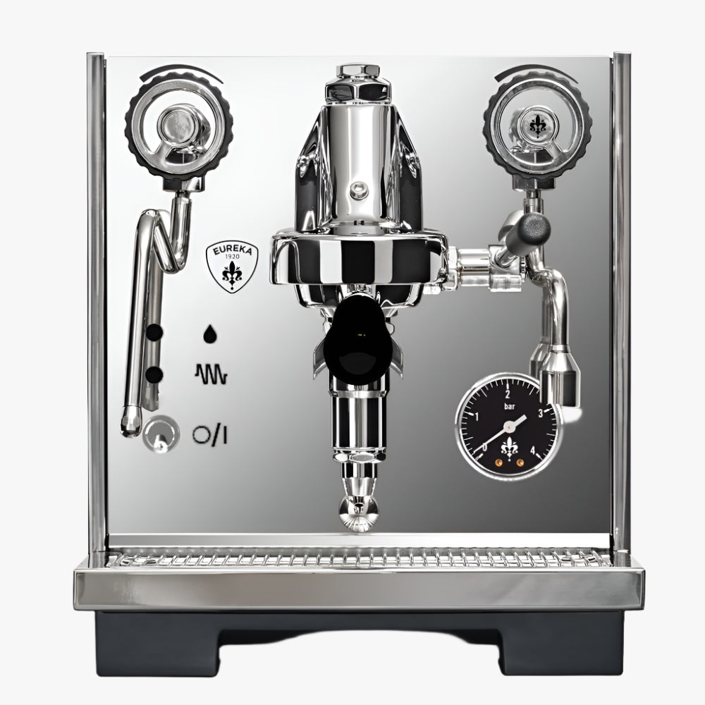 Eureka Pura Espressomachine RVS - Precisie, Snelheid en Stijlvol Design