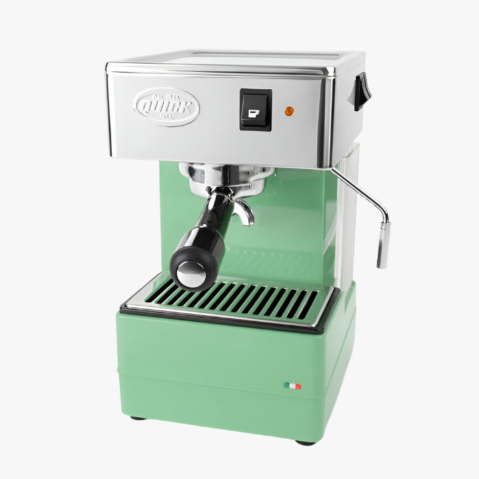 Quickmill 820 Zwarte Pistonmachine - Duurzaamheid en Snelheid Quickmill