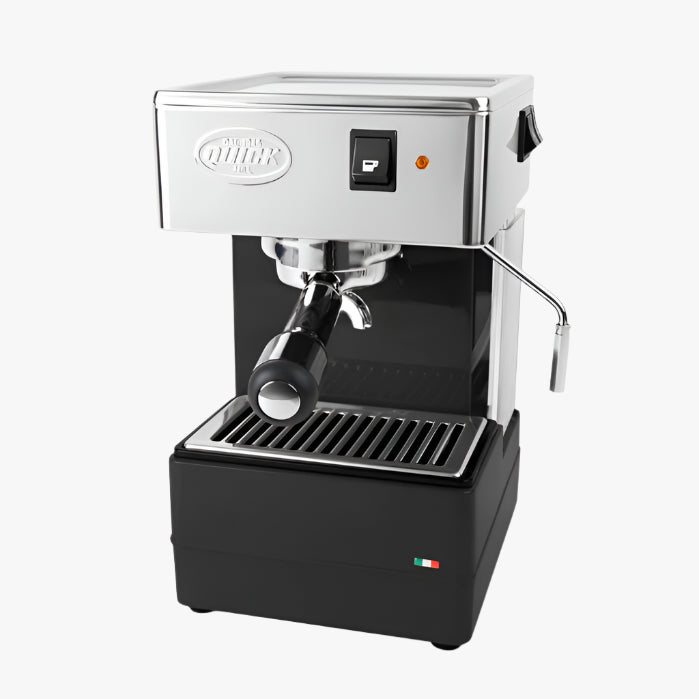 Quickmill 820 Zwarte Pistonmachine - Duurzaamheid en Snelheid