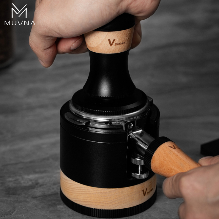 MUVNA 58mm Houten/Stalen Tamper V‑Series MUVNA