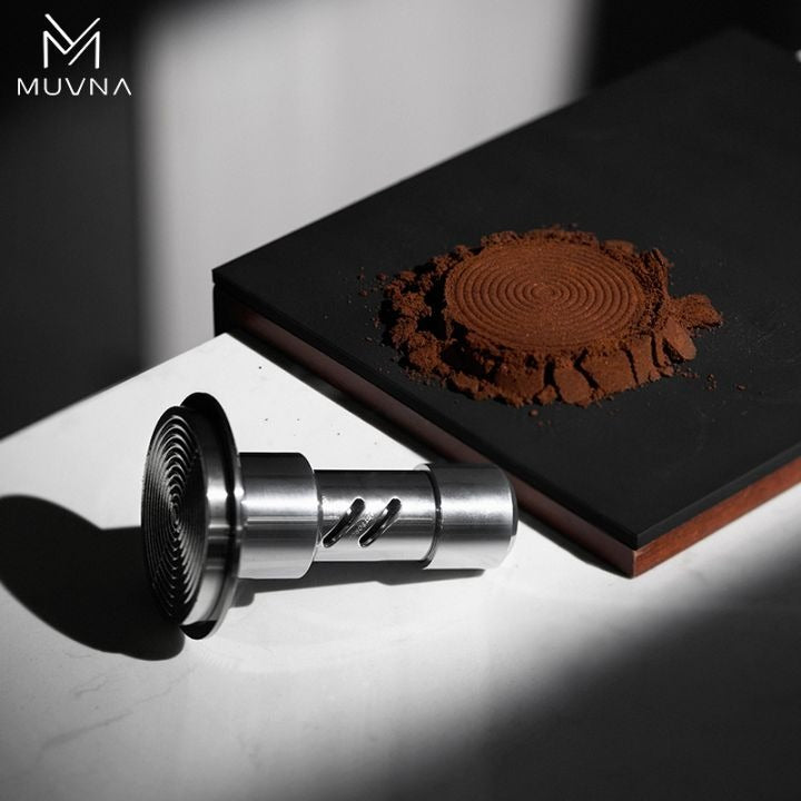 MUVNA Precision Chrome Tamper 58,35mm Koffie Kenner