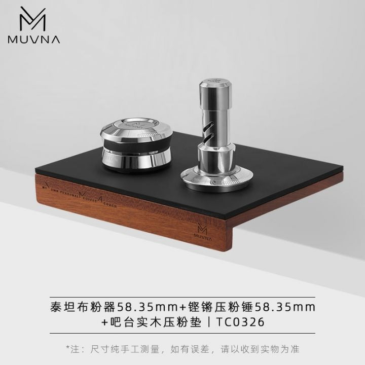 MUVNA Precision Chrome Tamper 58,35mm Koffie Kenner