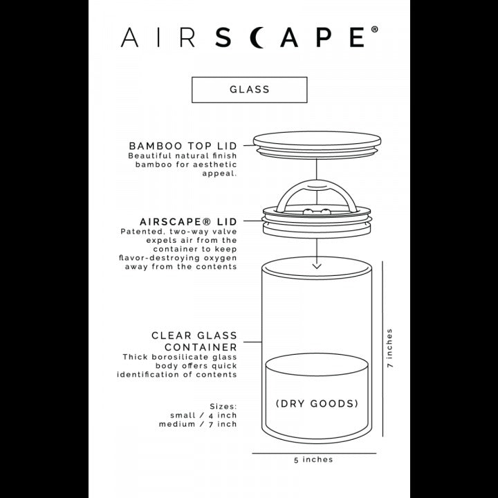 Planetary Design - Airscape® Glazen Voorraadpot 500gr Planetary Design