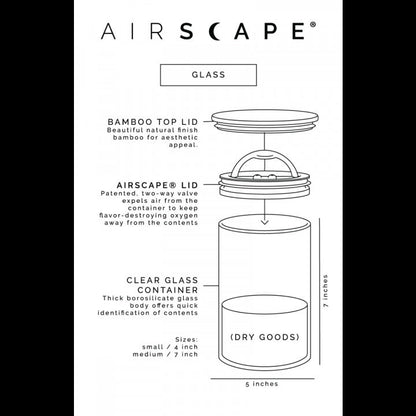 Planetary Design - Airscape® Glazen Voorraadpot 500gr Planetary Design