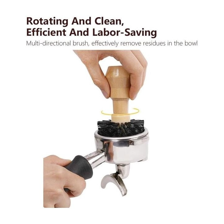 WCG - Portafilter Cleaning Brush voor 51–58 mm Espresso Machines WCG