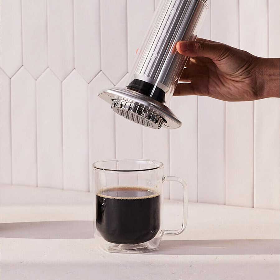 AeroPress Dubbelwandige Glazen Mokken Koffie Kenner