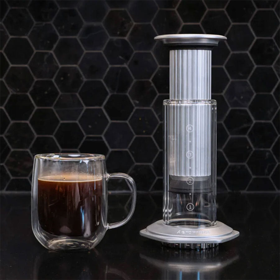 AeroPress Premium Glazen Koffiepers Koffie Kenner