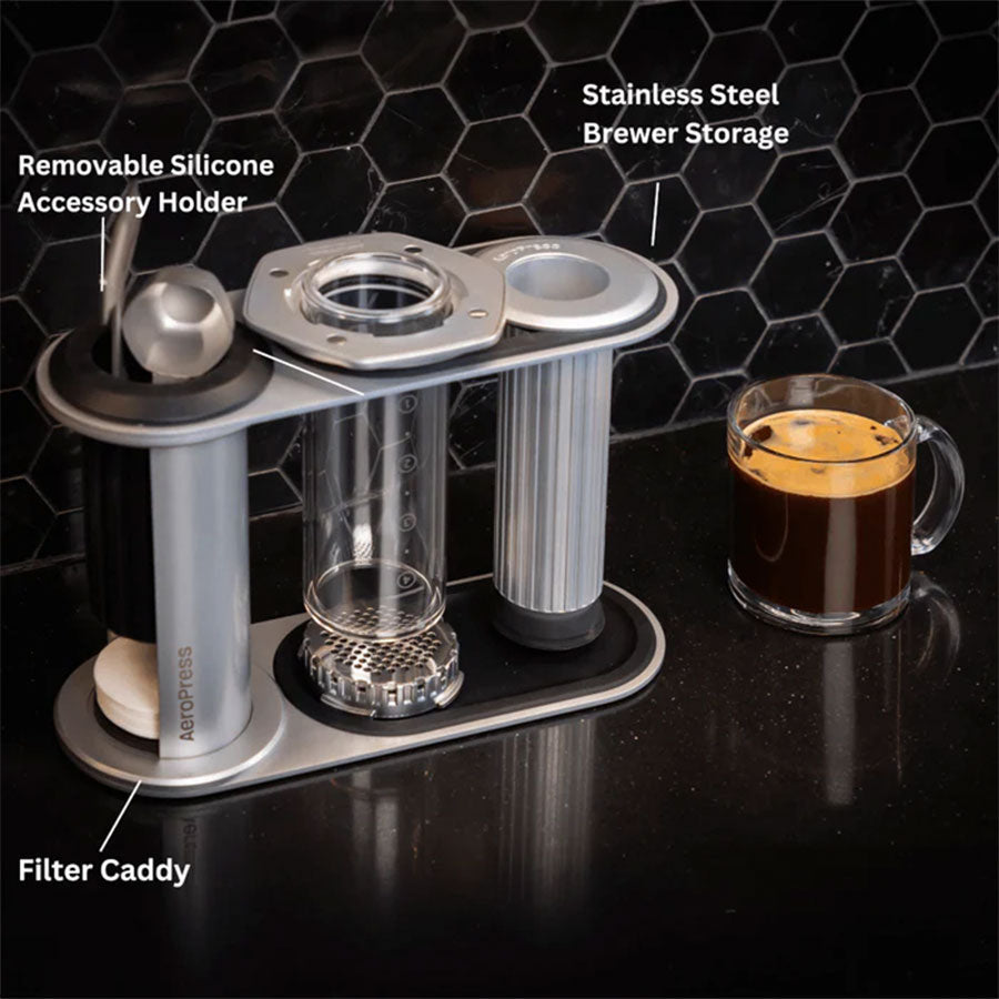 AeroPress RVS Organizer Voor Koffiestation Koffie Kenner