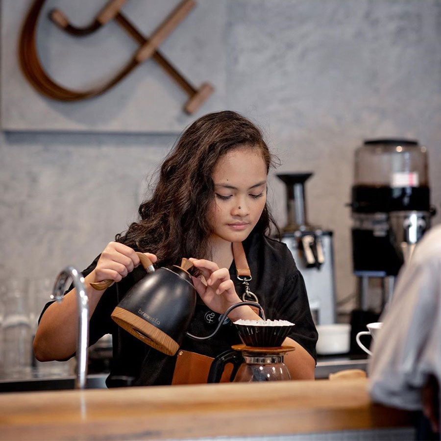 Brewista Artisan 0.6L Houten Precisie Waterkoker Koffie Kenner