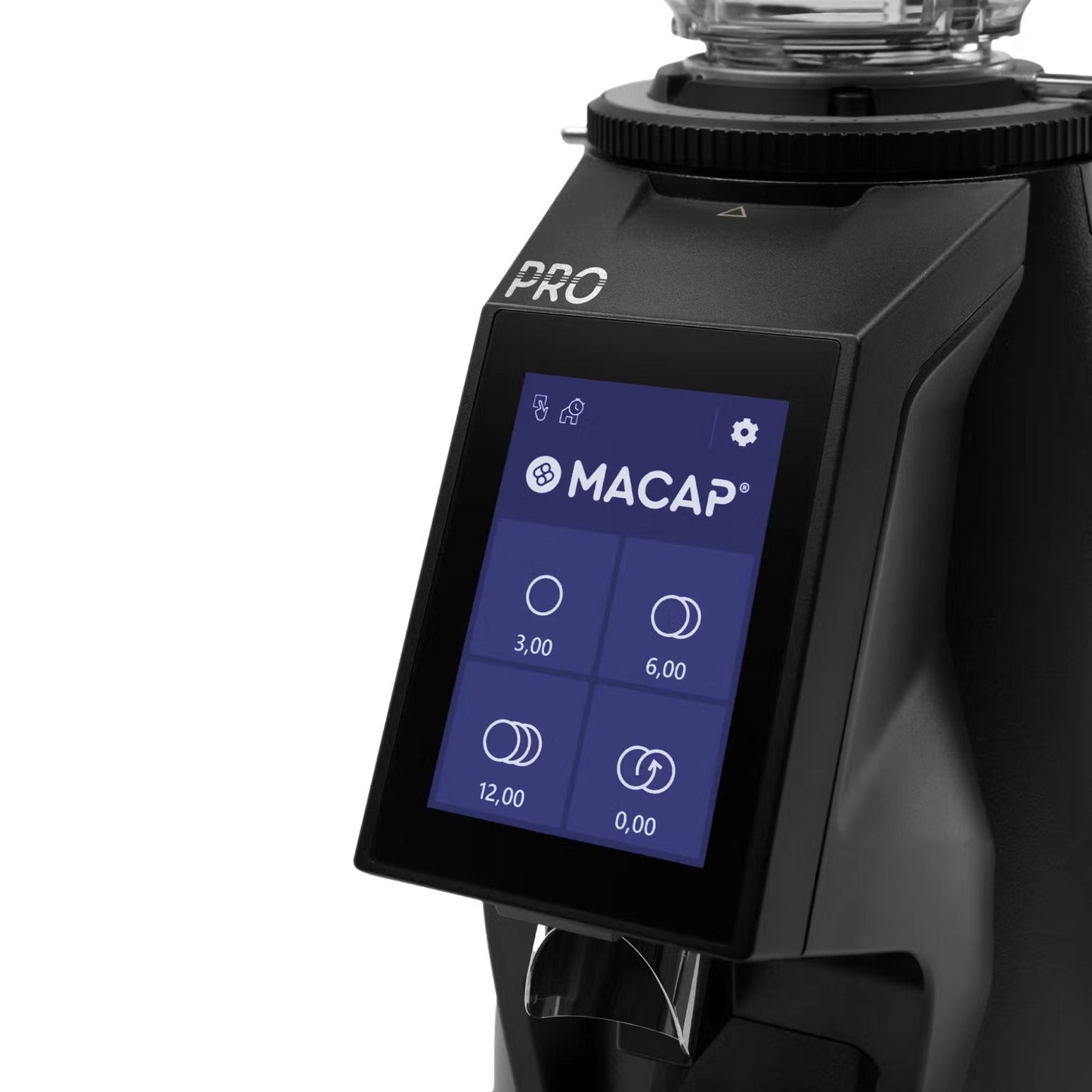 CasaBarista Macap MI40 Touch Koffiemolen – Mat Zwart & Chroom