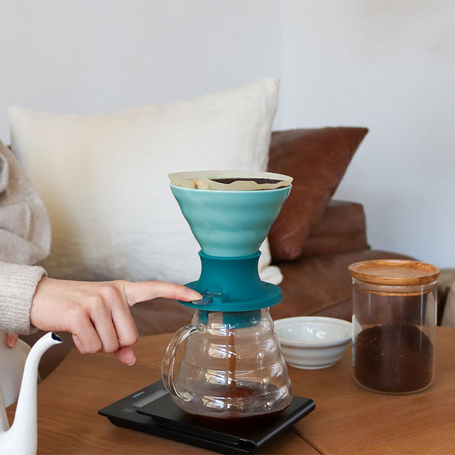 Hario V60 Ceramic Immersion Dripper Switch Koffie Kenner