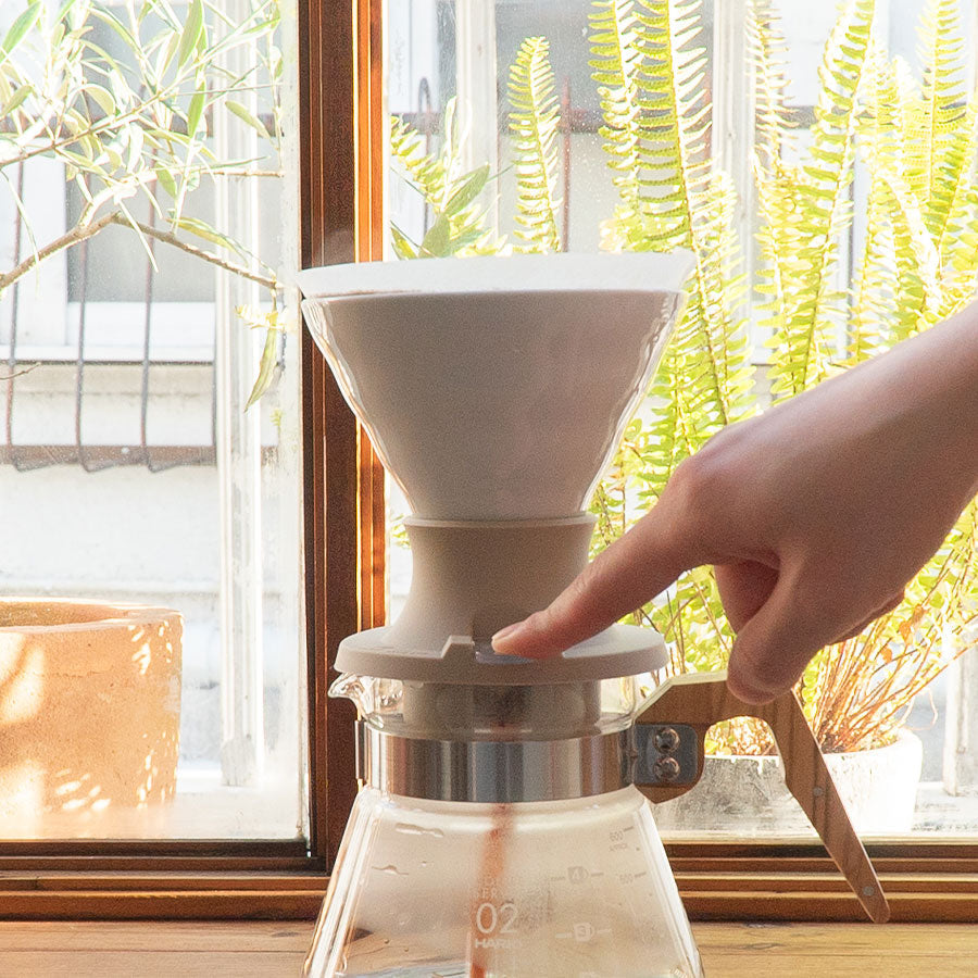 Hario V60 Ceramic Immersion Dripper Switch Koffie Kenner