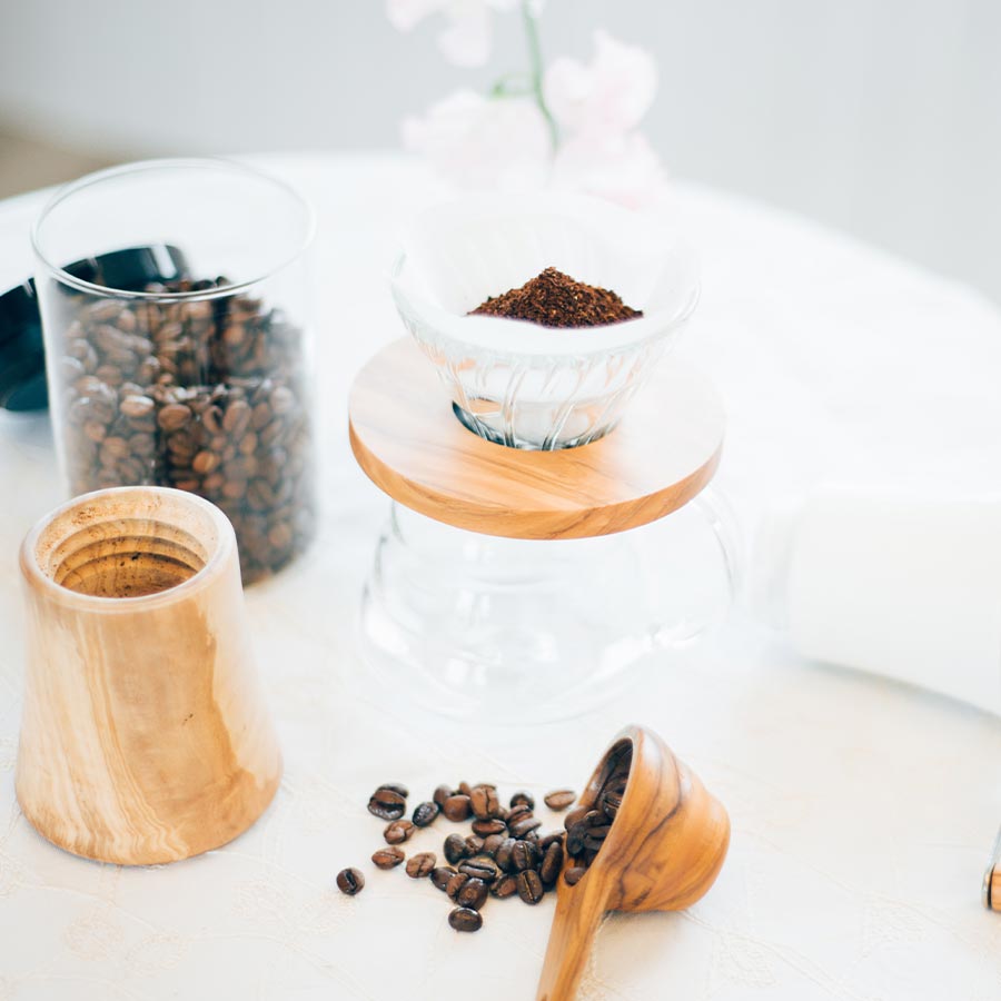 Hario Olive Wood Handmatige Koffiemolen Koffie Kenner