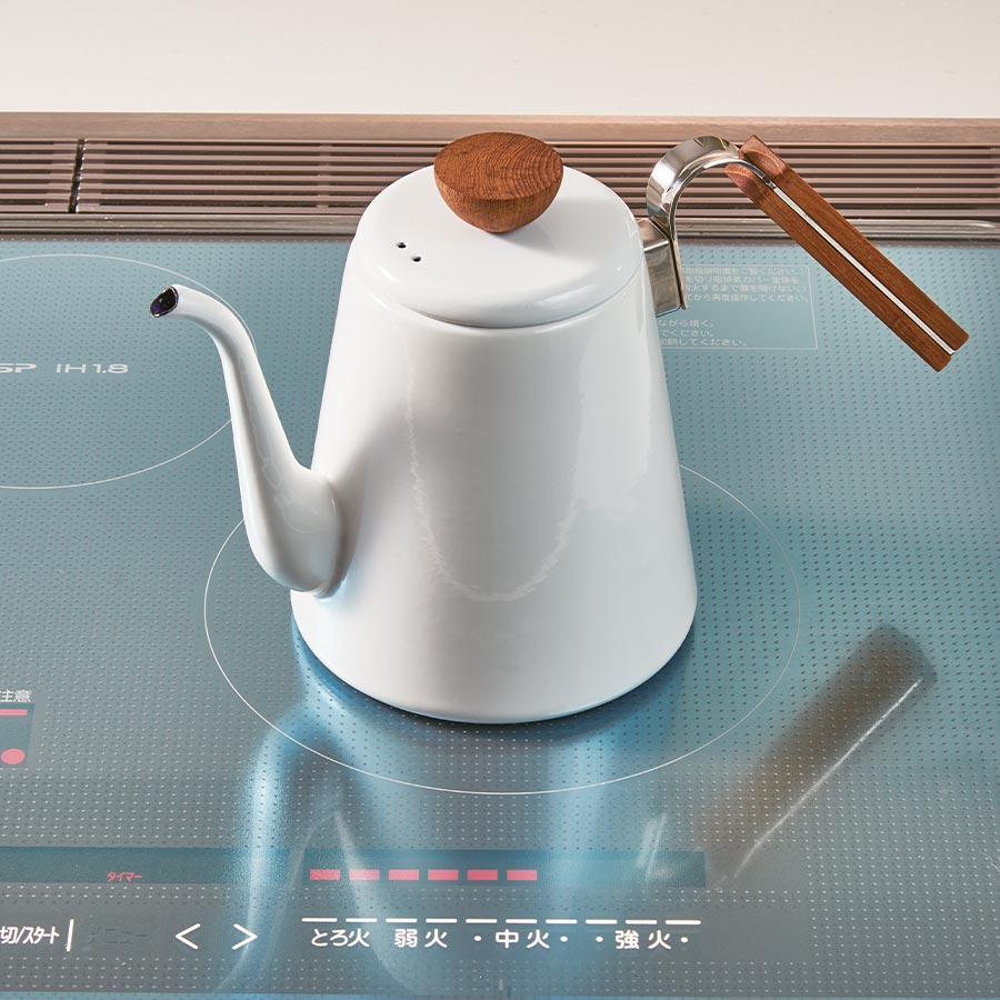 Hario Bona Witte Pour-Over Kettle Koffie Kenner
