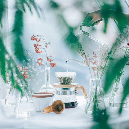 Hario Coffee Server met Olijfhouten Handgreep Koffie Kenner
