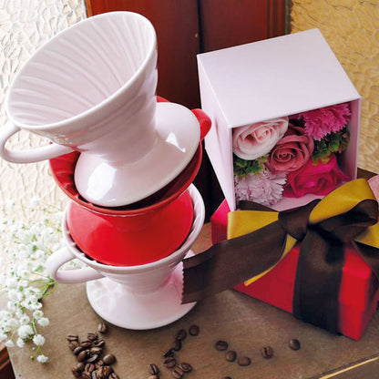 Hario V60 Ceramic Coffee Dripper Rood HARIO