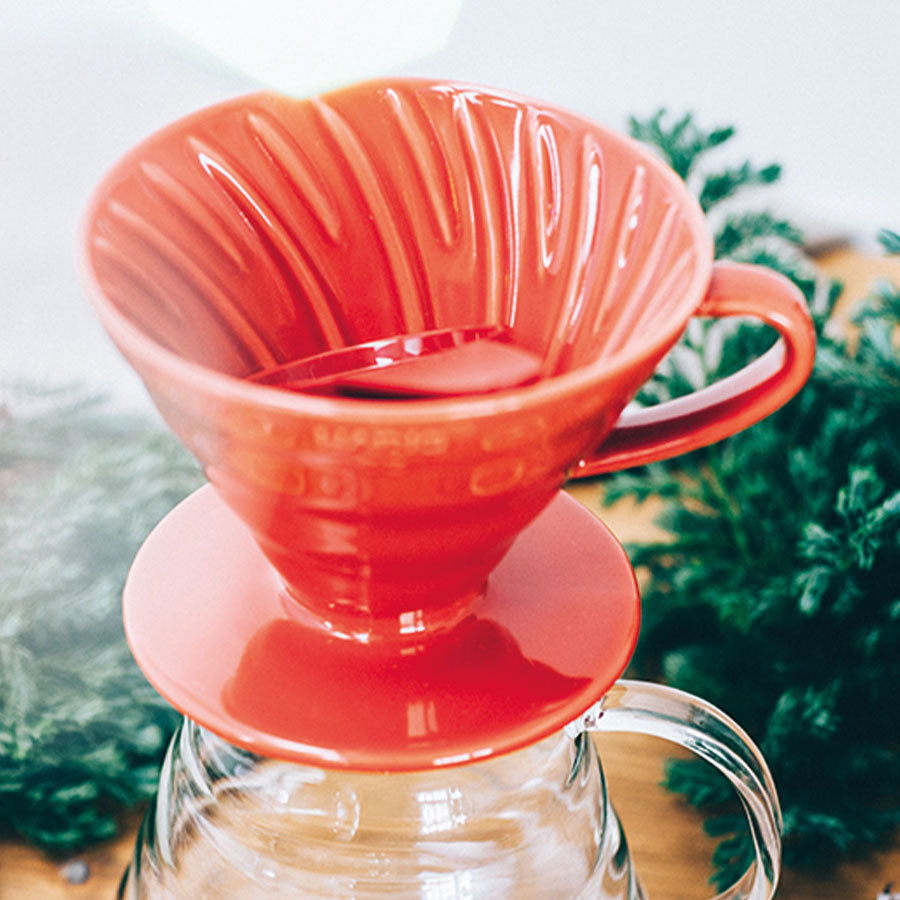 Hario V60 Ceramic Coffee Dripper Rood HARIO
