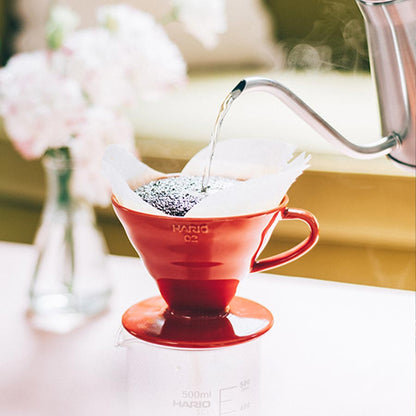 Hario V60 Ceramic Coffee Dripper Rood HARIO