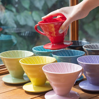 Hario V60 Ceramic Coffee Dripper Rood HARIO