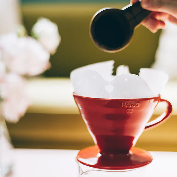 Hario V60 Ceramic Coffee Dripper Rood HARIO