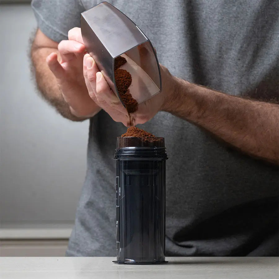 Delter Coffee Press Koffiepers Jet‑Seal Grijs (Limited Edition)