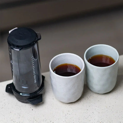Delter Coffee Press Koffiepers Jet‑Seal Grijs (Limited Edition)