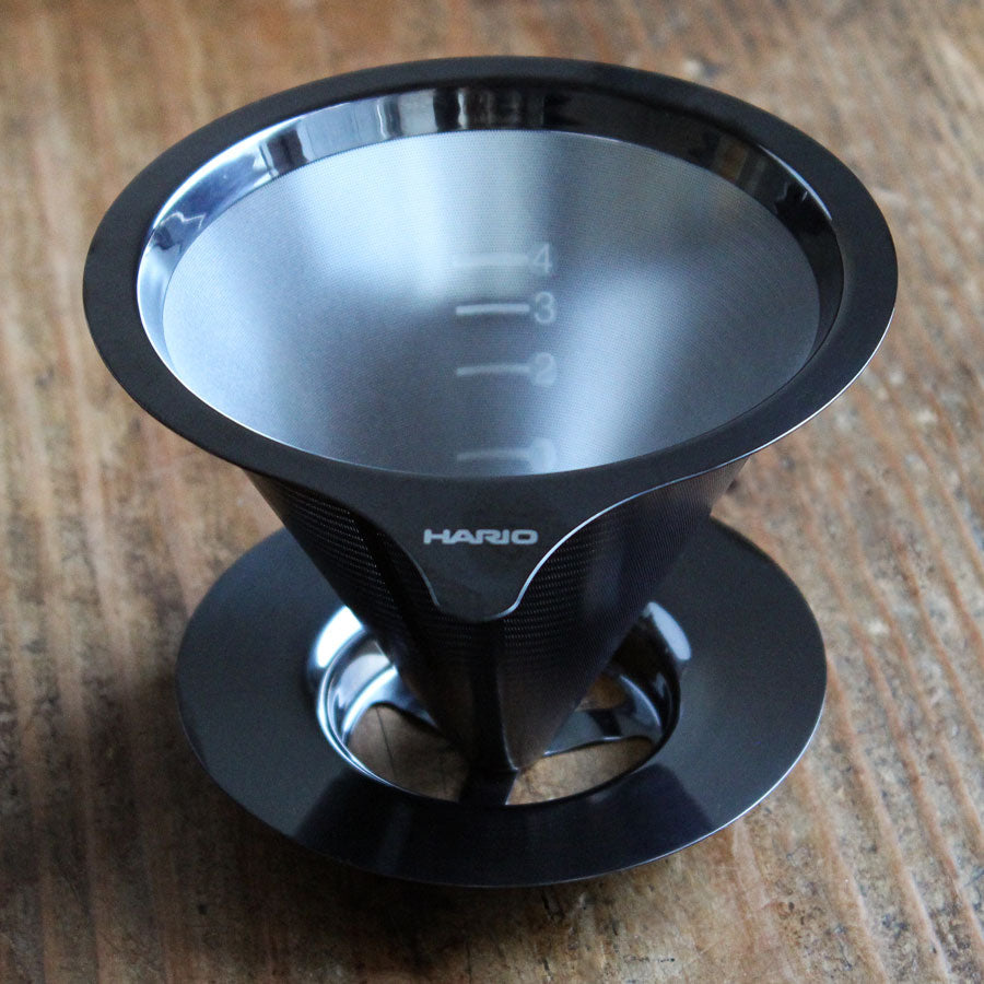 Hario Double Mesh Metalen Dripper Koffie Kenner
