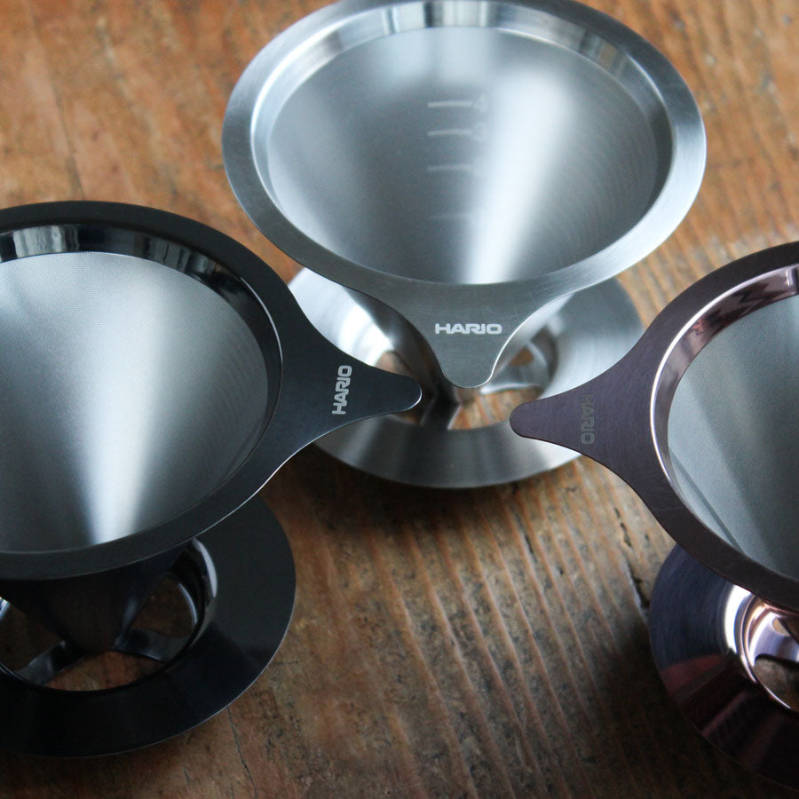 Hario Double Mesh Metalen Dripper Koffie Kenner