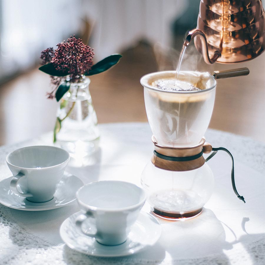 Hario Drip Pot 480ml Olijfhout Koffie Kenner