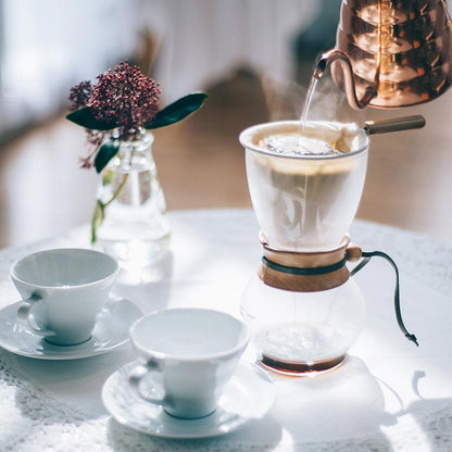 Hario Drip Pot 480ml Olijfhout Koffie Kenner