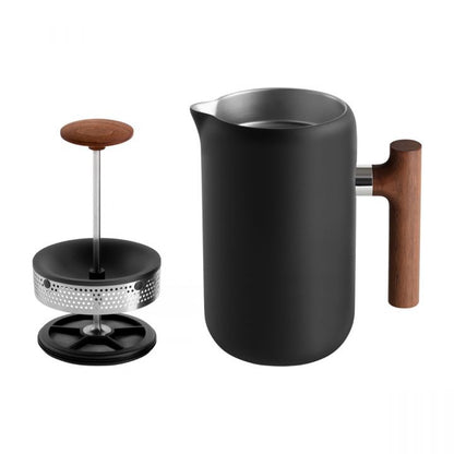 Fellow - Clara French Press - Matzwart / Walnoot Koffie Kenner