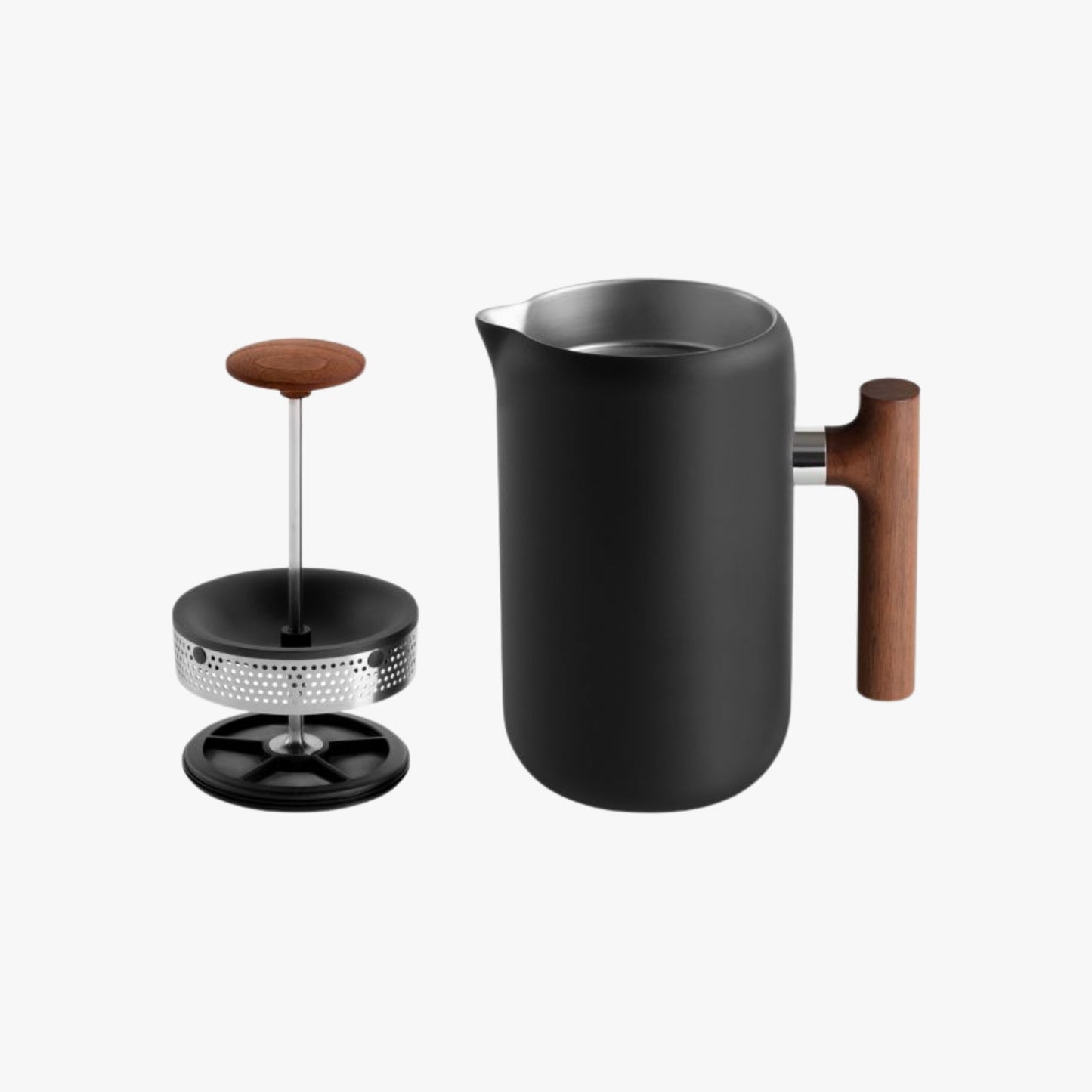 Fellow - Clara French Press - Matzwart / Walnoot FELLOW