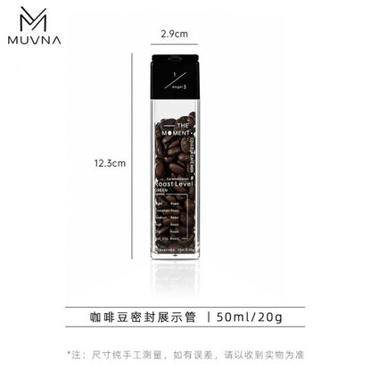 MUVNA - 1/3 Angel Coffee Bean Display Tube - 12 Koffie Kenner