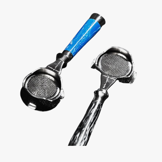 MUVNA - Lucifer Bottomless Portafilter Blauw 58mm Koffie Kenner