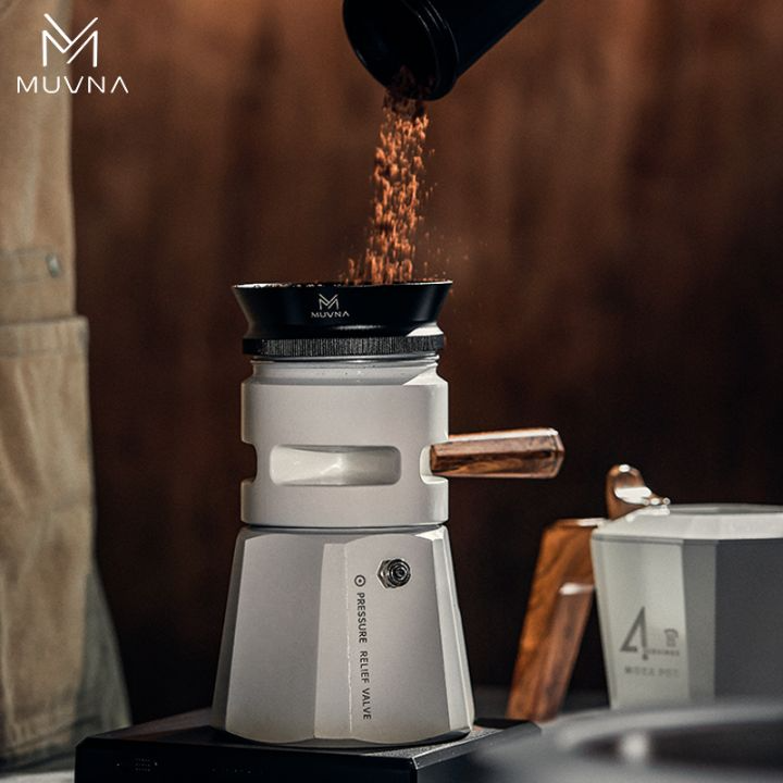 MUVNA Dubbele Klep Moka Pot Koffie Kenner