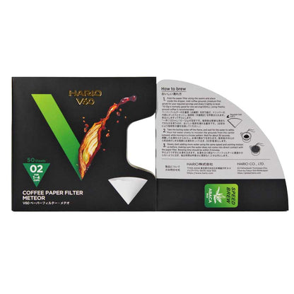 Hario Meteor V60 Filter 02 White HARIO