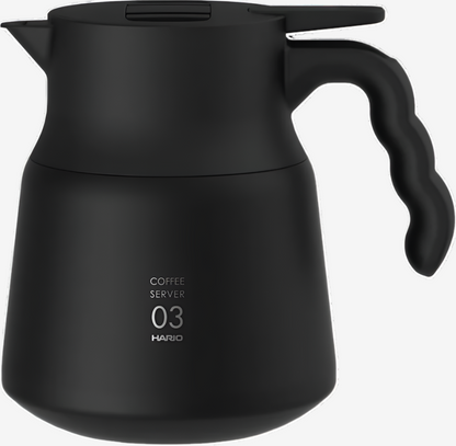 V60 Warmtevasthoudende Roestvrijstalen Server Plus 800ml Zwart - Koffiekan