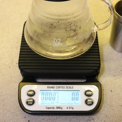 Rhino Brew Scale Precisie Koffieschaal 3kg Koffie Kenner