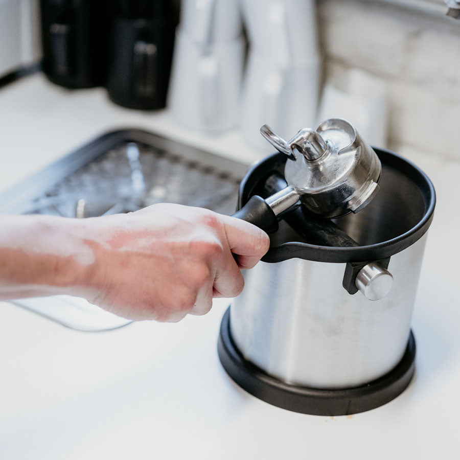 Rhino RVS Knock Box Professioneel Koffie Kenner