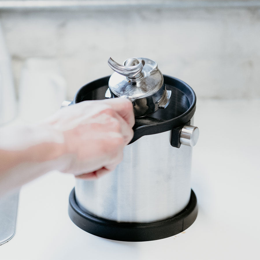 Rhino RVS Knock Box Professioneel Koffie Kenner