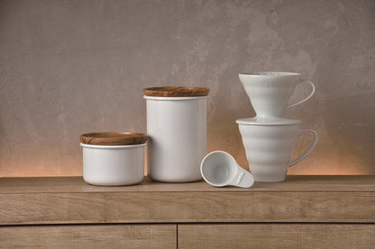 Hario Bona Emaille Thee Koffieblik HARIO