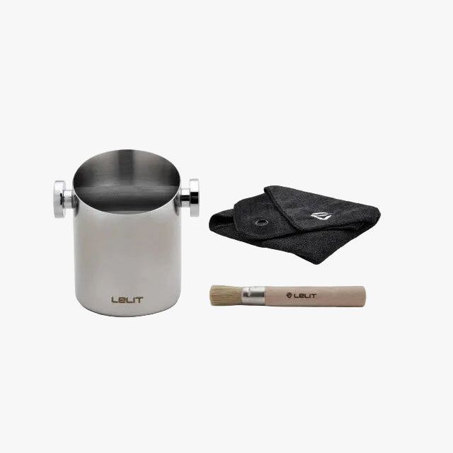 Lelit PLA360S uitklopbak met doek en borstel Lelit