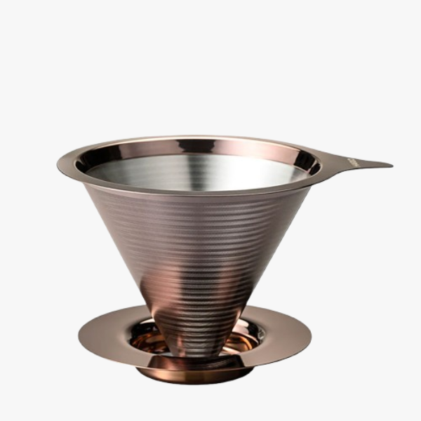 Hario Double Mesh Metalen Dripper Koffie Kenner