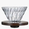Hario V60 Glazen Dripper Walnoot HARIO