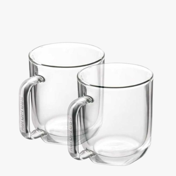AeroPress Dubbelwandige Glazen Mokken Koffie Kenner