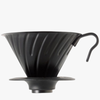 Hario V60 Metalen Dripper Mat Zwart Koffie Kenner
