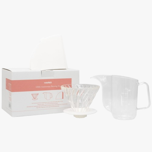 Hario V60 100th Anniversary Brewer Kit Koffie Kenner