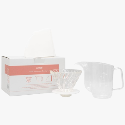 Hario V60 100th Anniversary Brewer Kit Koffie Kenner