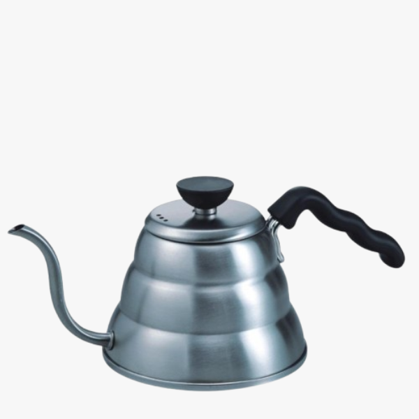 Hario V60 Buono Dripketel - Haarlijn Zilver Koffie Kenner
