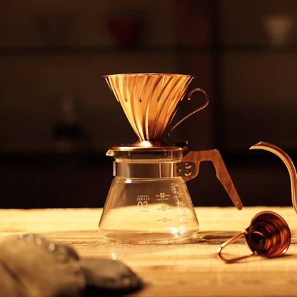 Hario V60 Koperen Koffiefilter Dripper Koffie Kenner